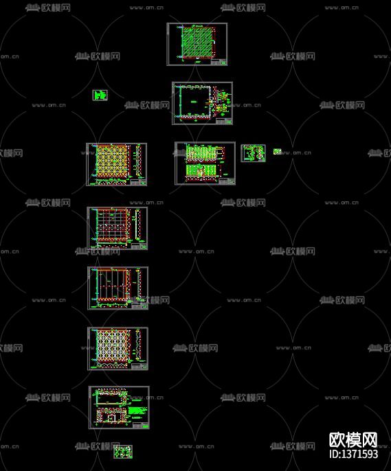 采光顶阳光玻璃房cad施工图下载（渲染图10）