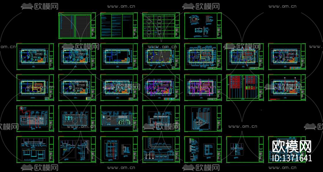 全套西饼店cad施工图下载（渲染图7）