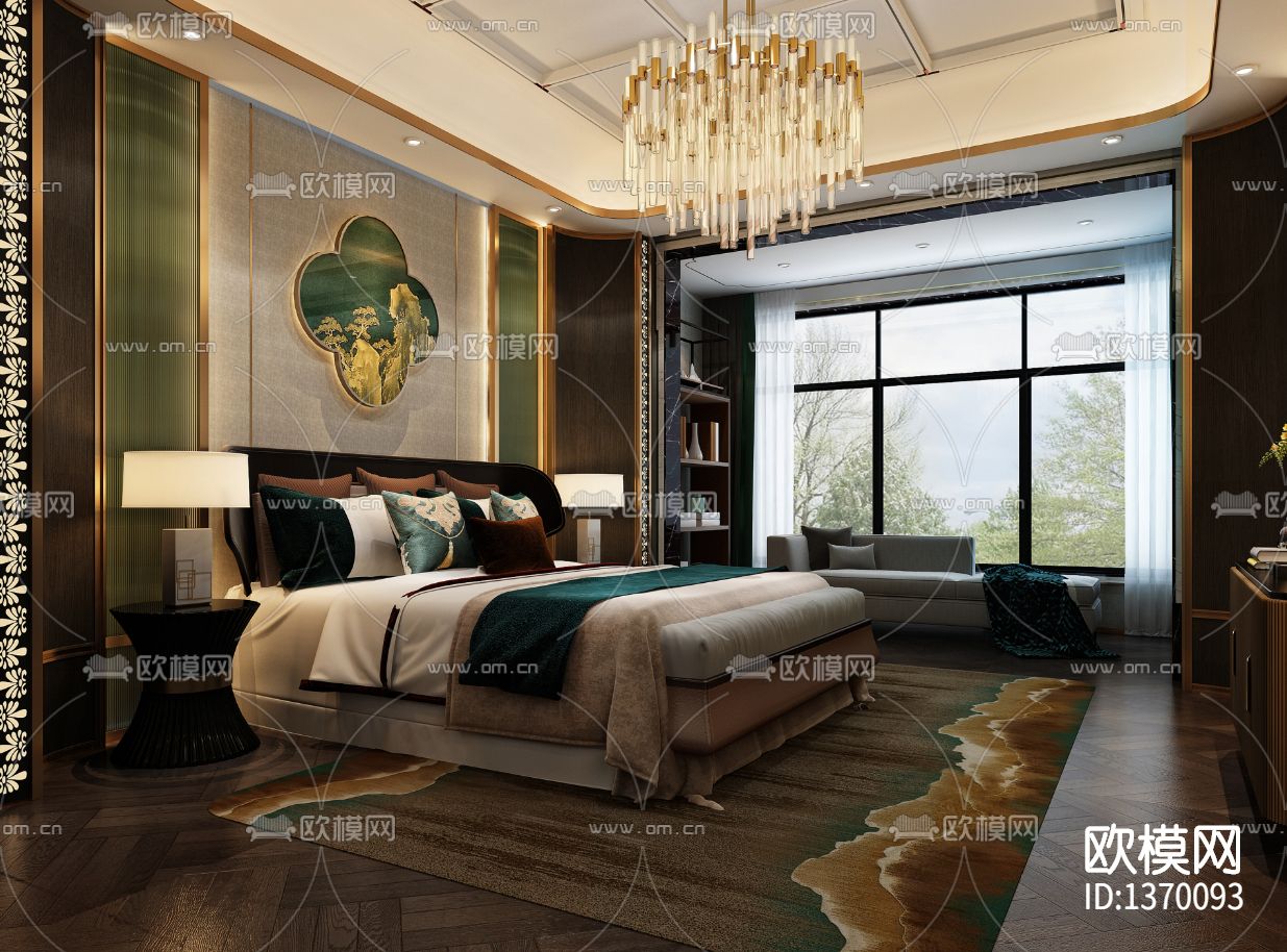 别墅样板间cad施工图下载（渲染图8）