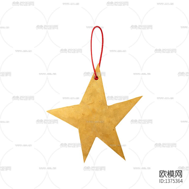 美式圣诞树小星星挂件下载