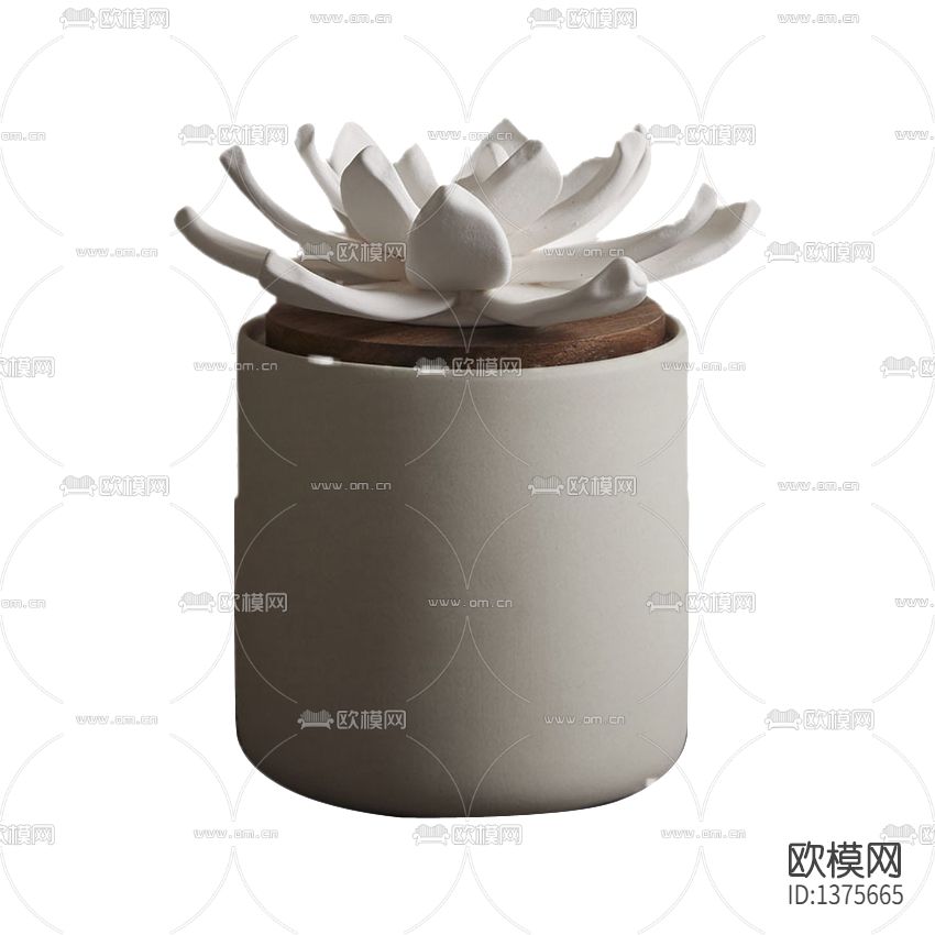 美式简约柱型陶罐香薰