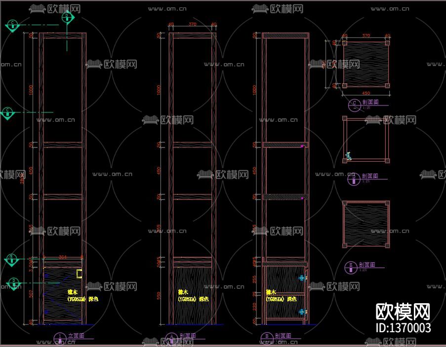 展厅cad施工图下载（渲染图3）
