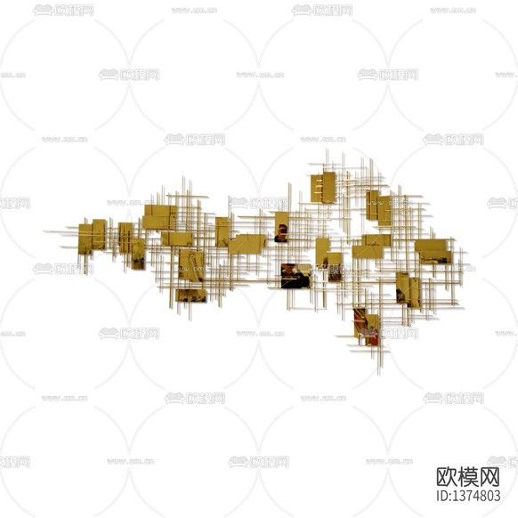 现代轻奢铁艺壁饰下载