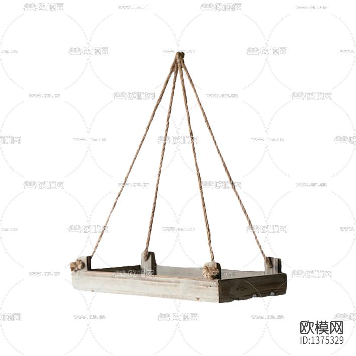 北欧复古实木吊篮吊饰下载