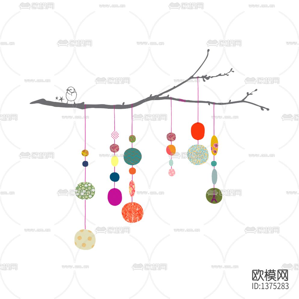 北欧简约卡通儿童吊饰下载
