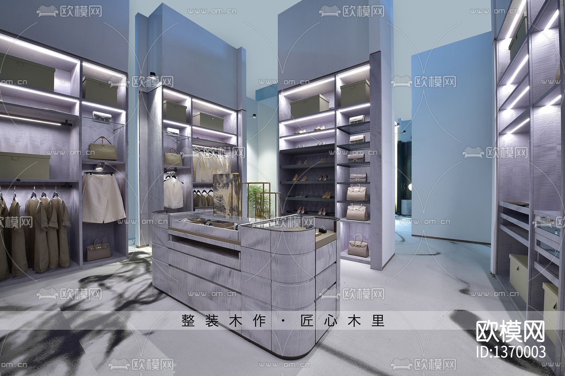 展厅cad施工图下载（渲染图9）