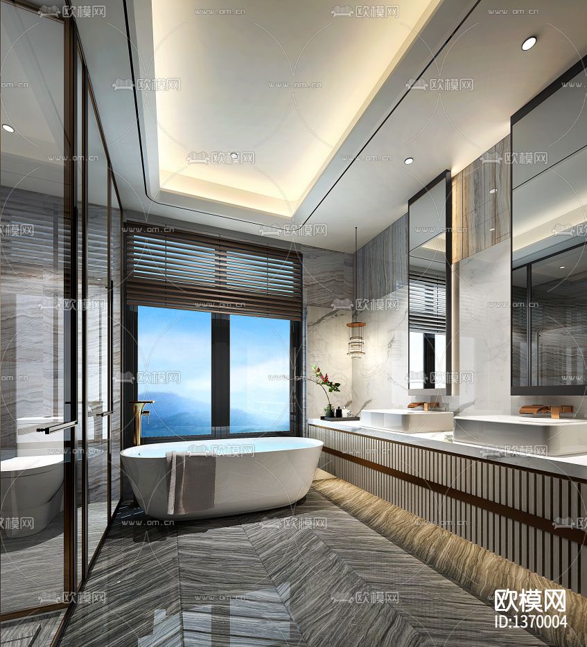 别墅cad施工图下载（渲染图6）