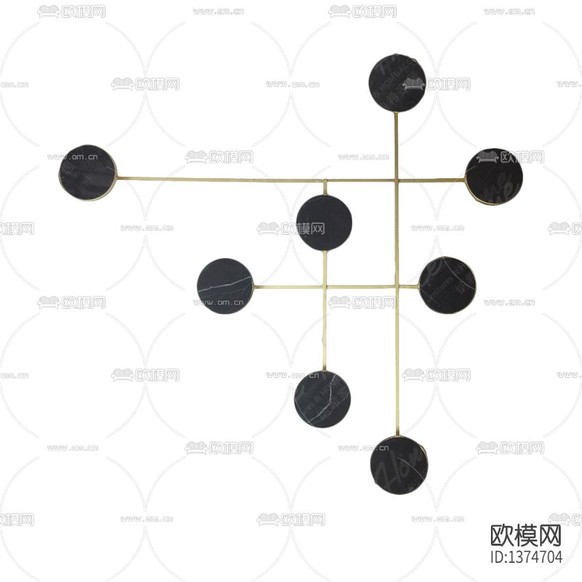 現(xiàn)代輕奢不銹鋼大理石壁飾下載