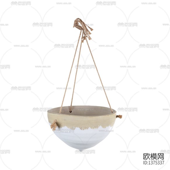 北欧简约土陶吊篮吊饰下载