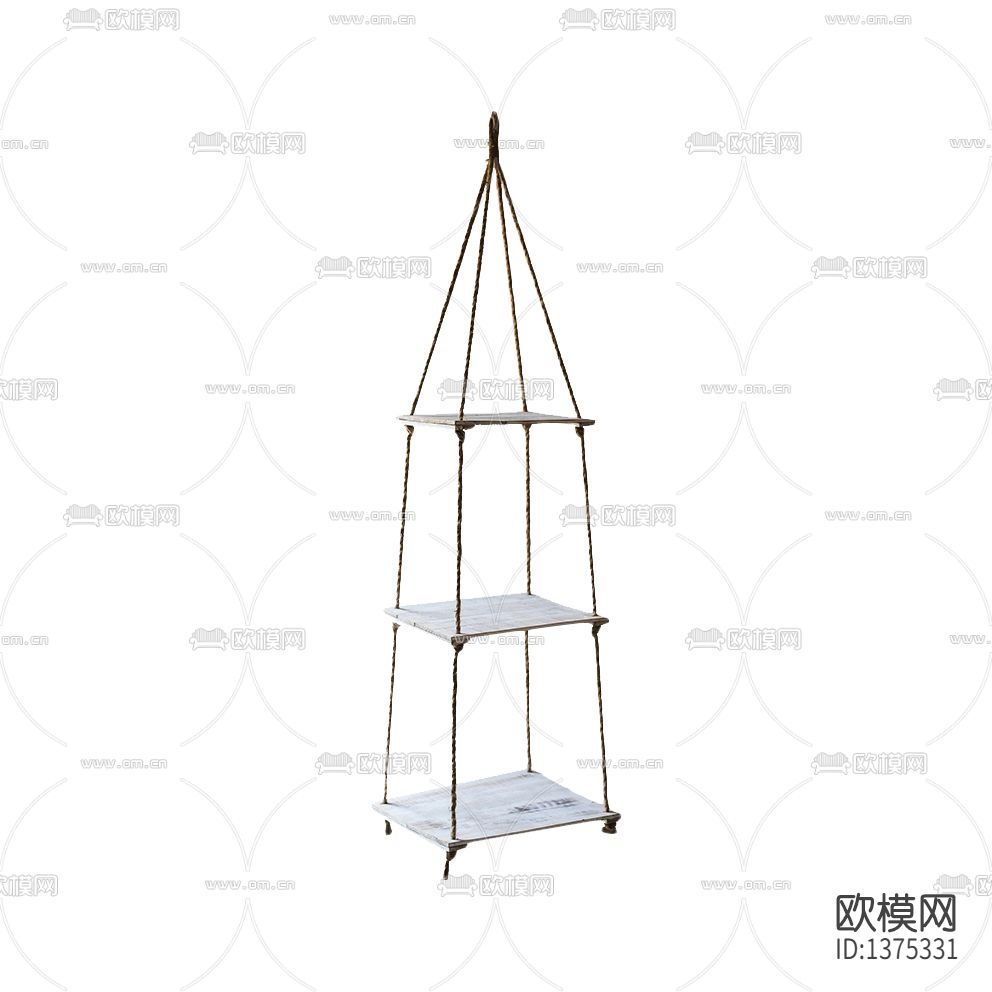 北欧复古实木吊篮吊饰下载