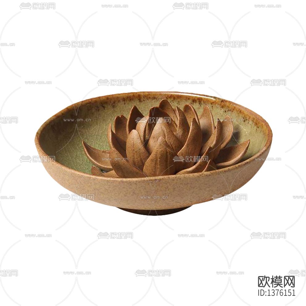 新中式陶瓷莲花香薰