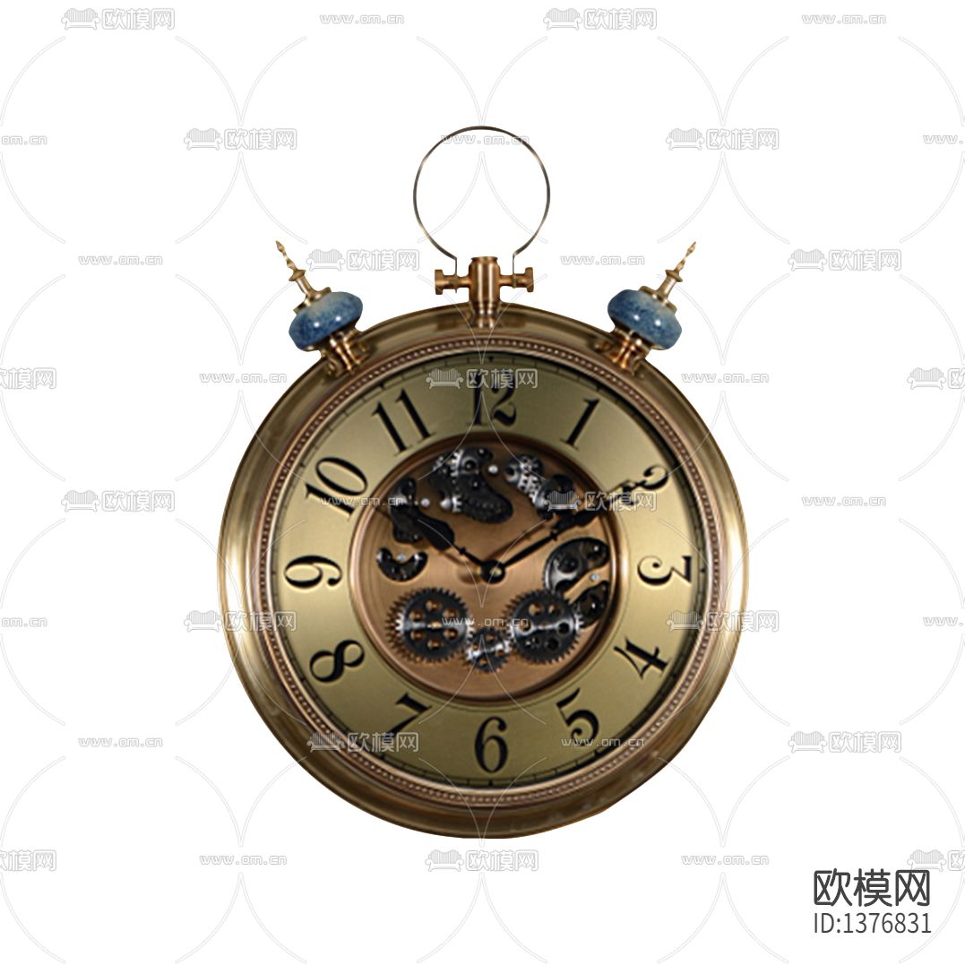 简欧创意金属陶瓷挂钟下载