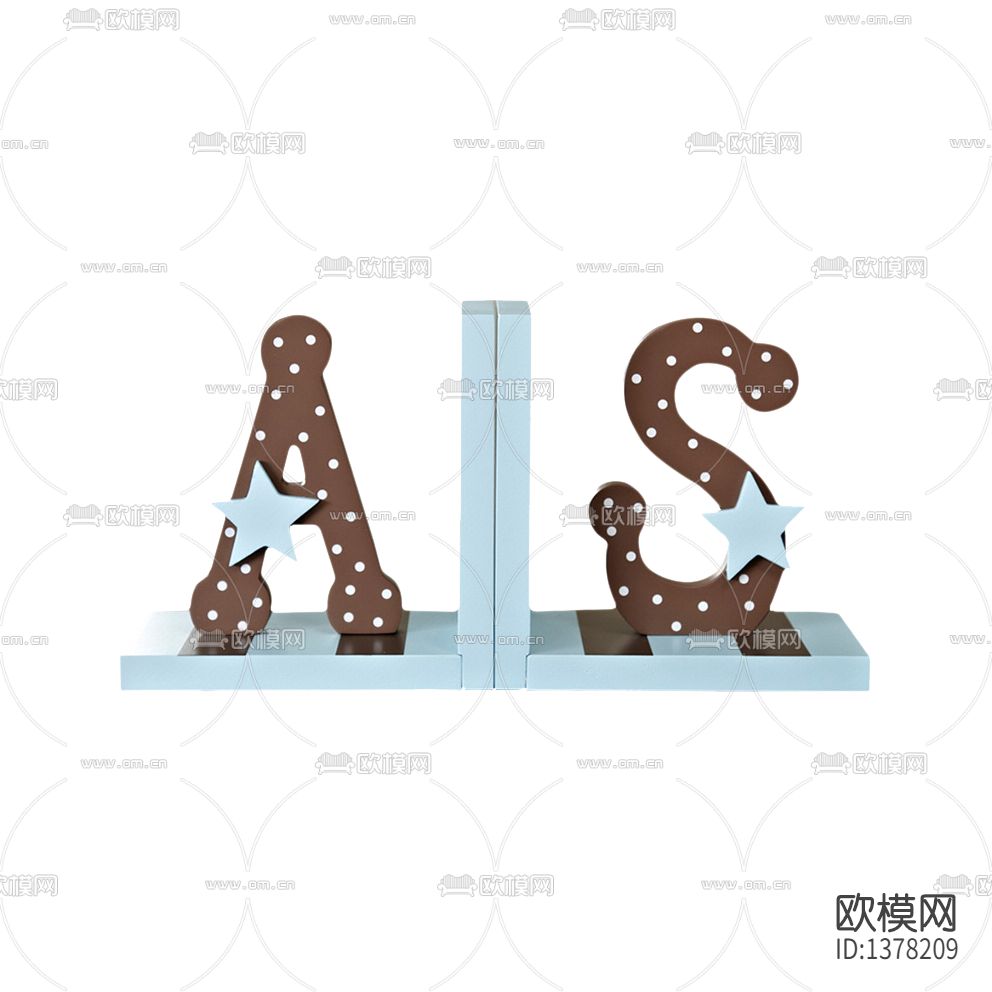 北欧简约实木字母书档下载