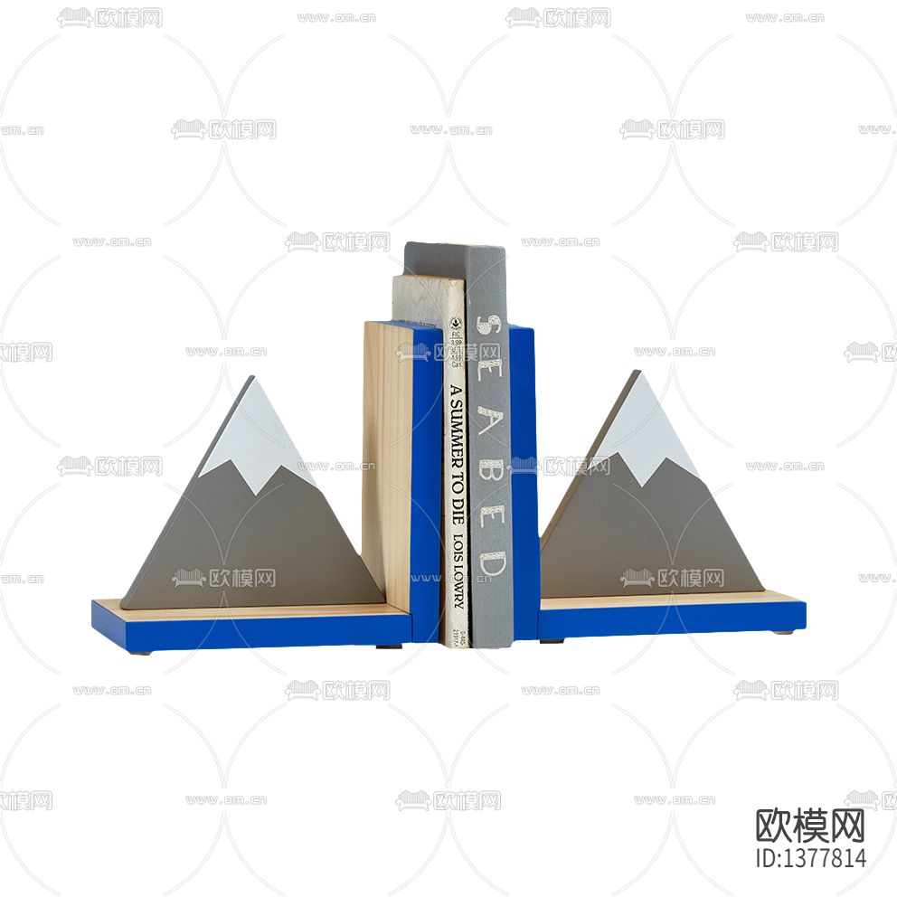 现代简约创意实木冰山书档下载