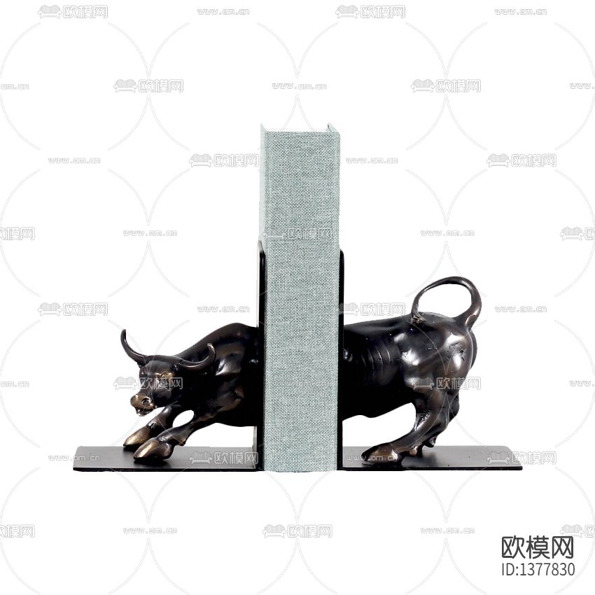 新中式铜艺孺子牛书档下载（渲染图1）