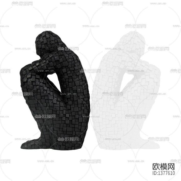 现代极简艺术抽象人物书档下载