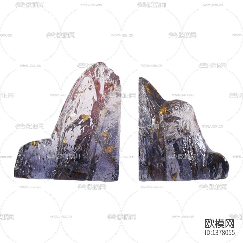 新中式雕塑假山书档下载（渲染图5）