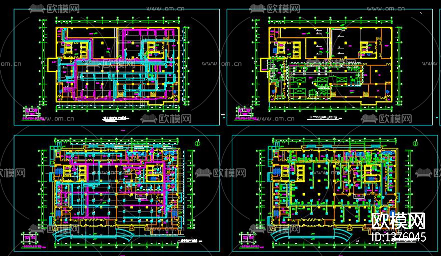 换热站cad施工图下载（渲染图2）