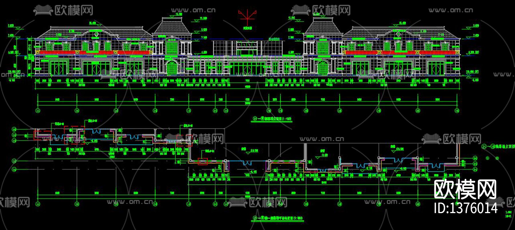 别墅干挂石材节点大样下载（渲染图6）