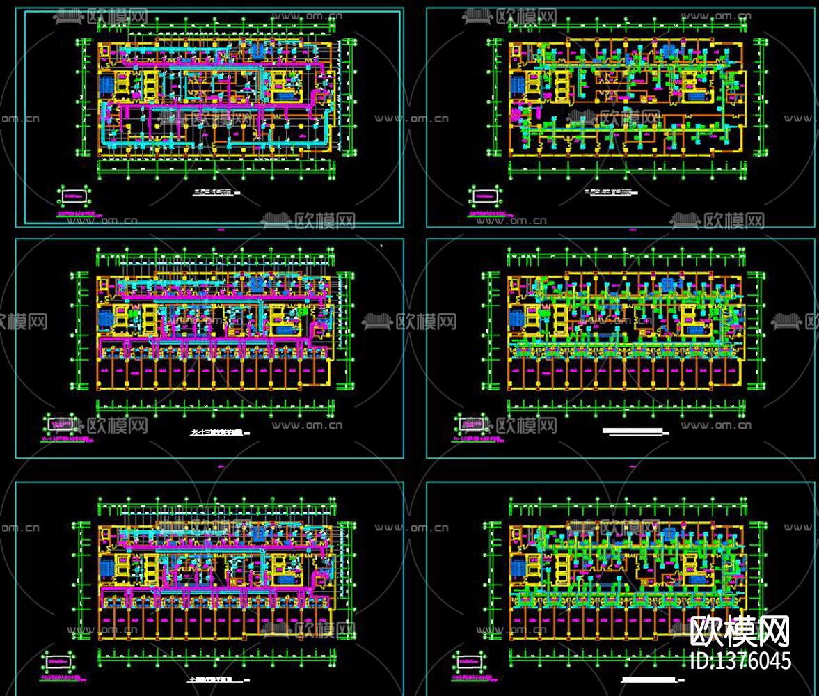 换热站cad施工图下载（渲染图3）