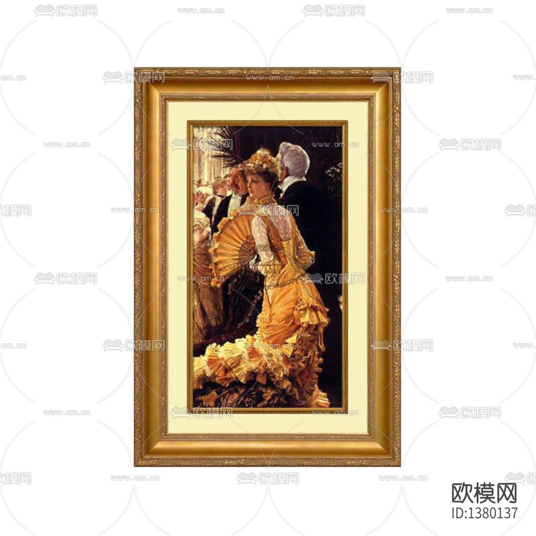 法式新古典主义少女人像油画下载