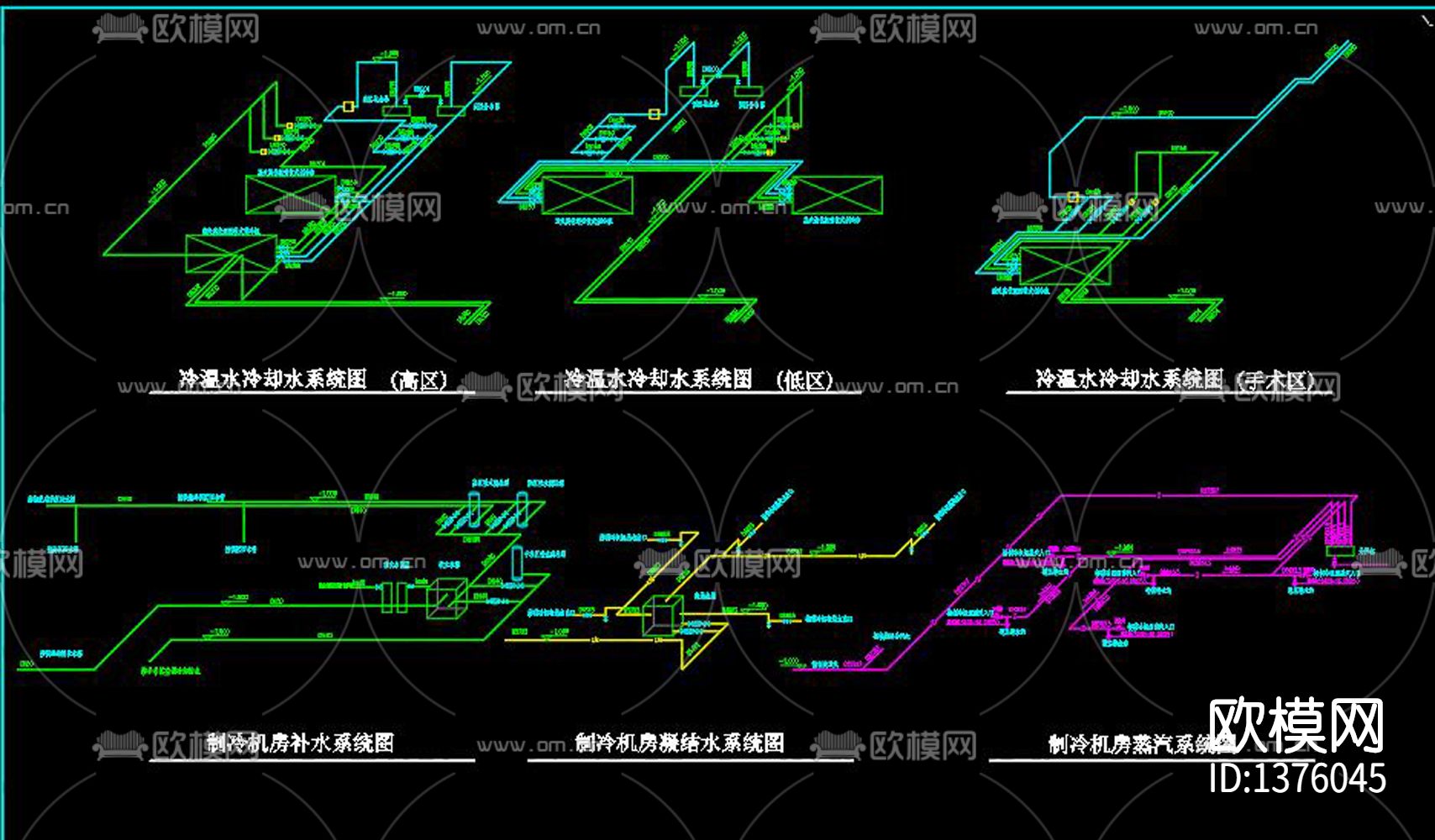 换热站cad施工图下载（渲染图4）