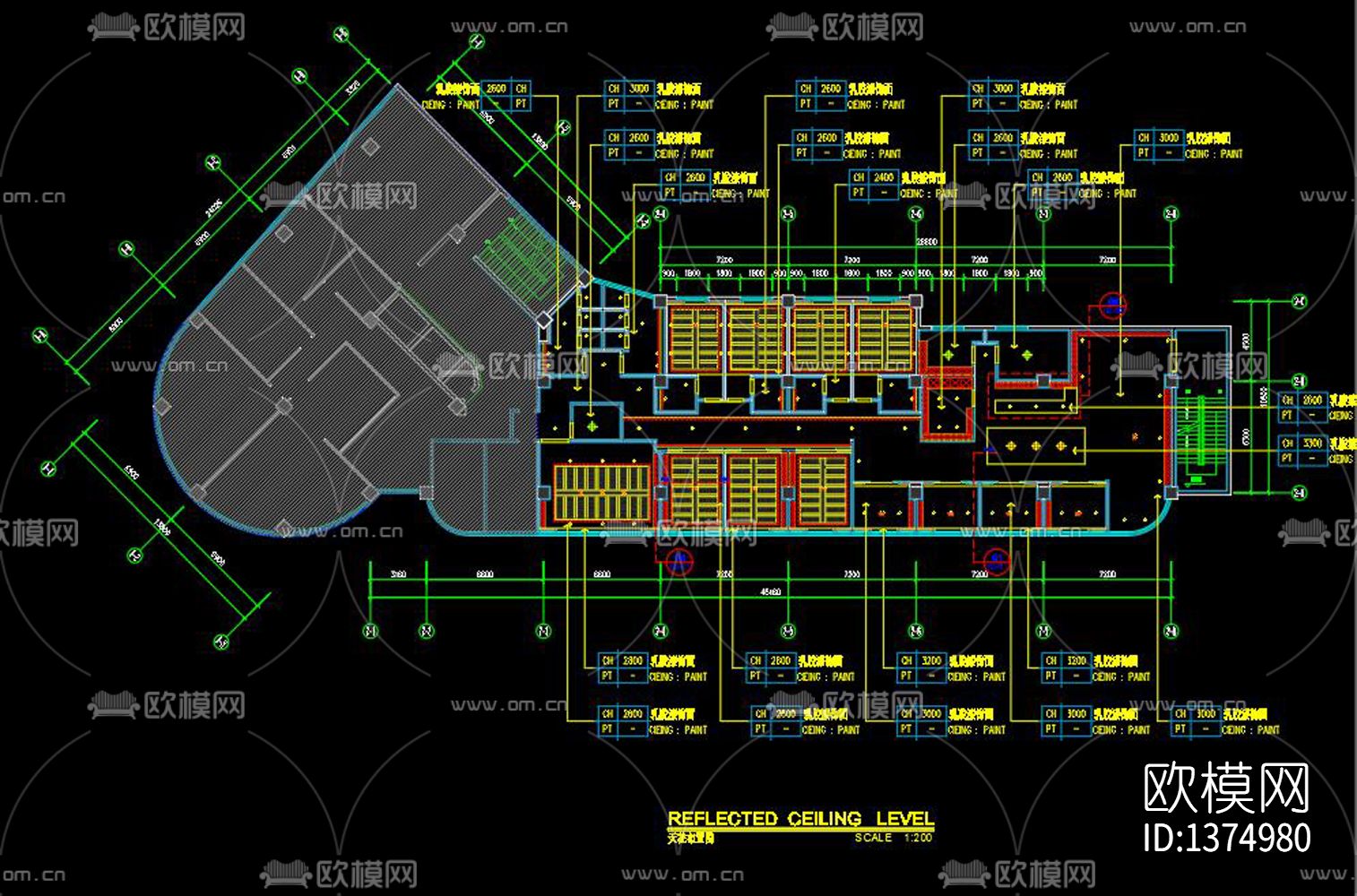 茶楼cad施工图