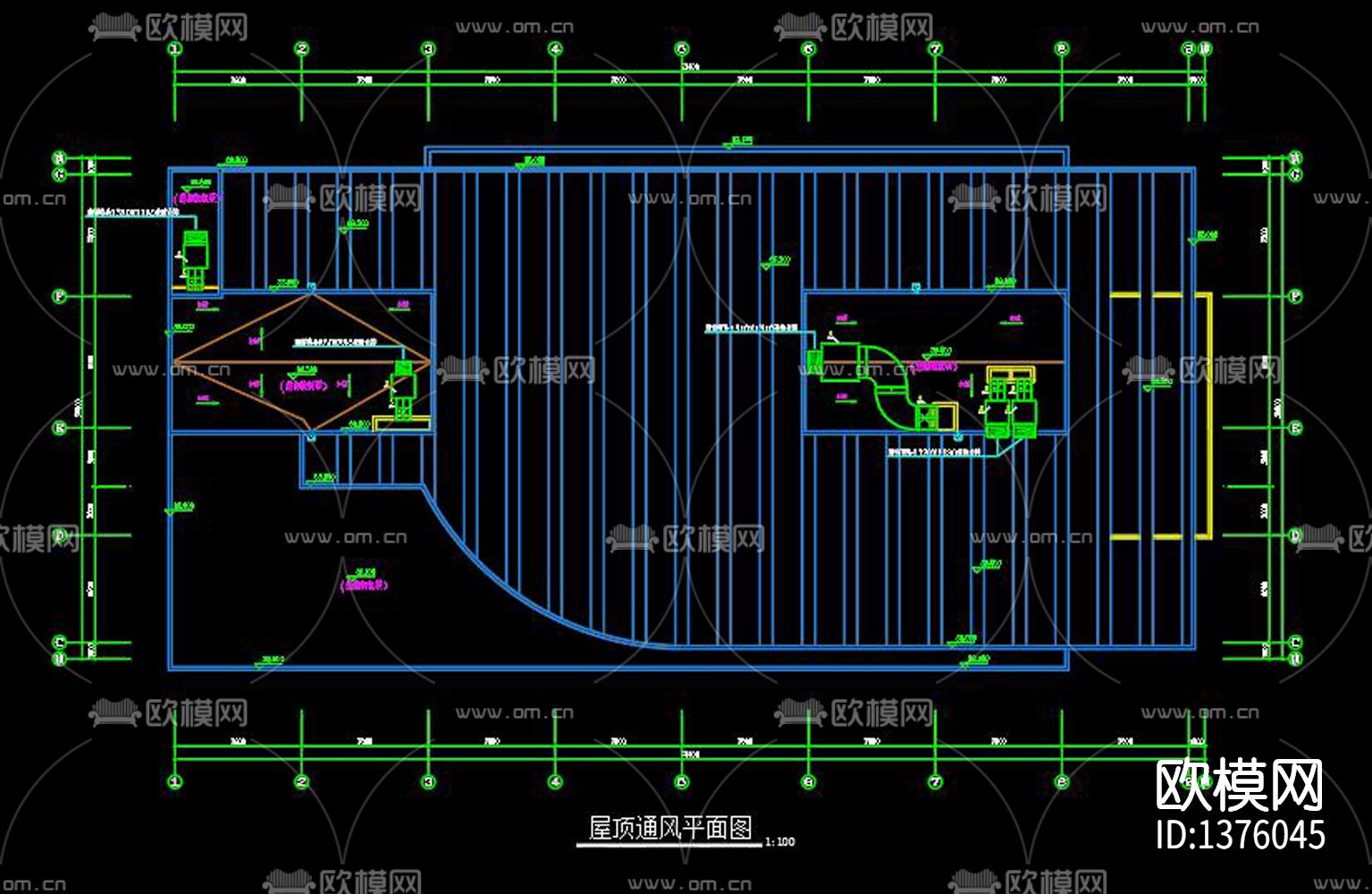 换热站cad施工图下载（渲染图7）