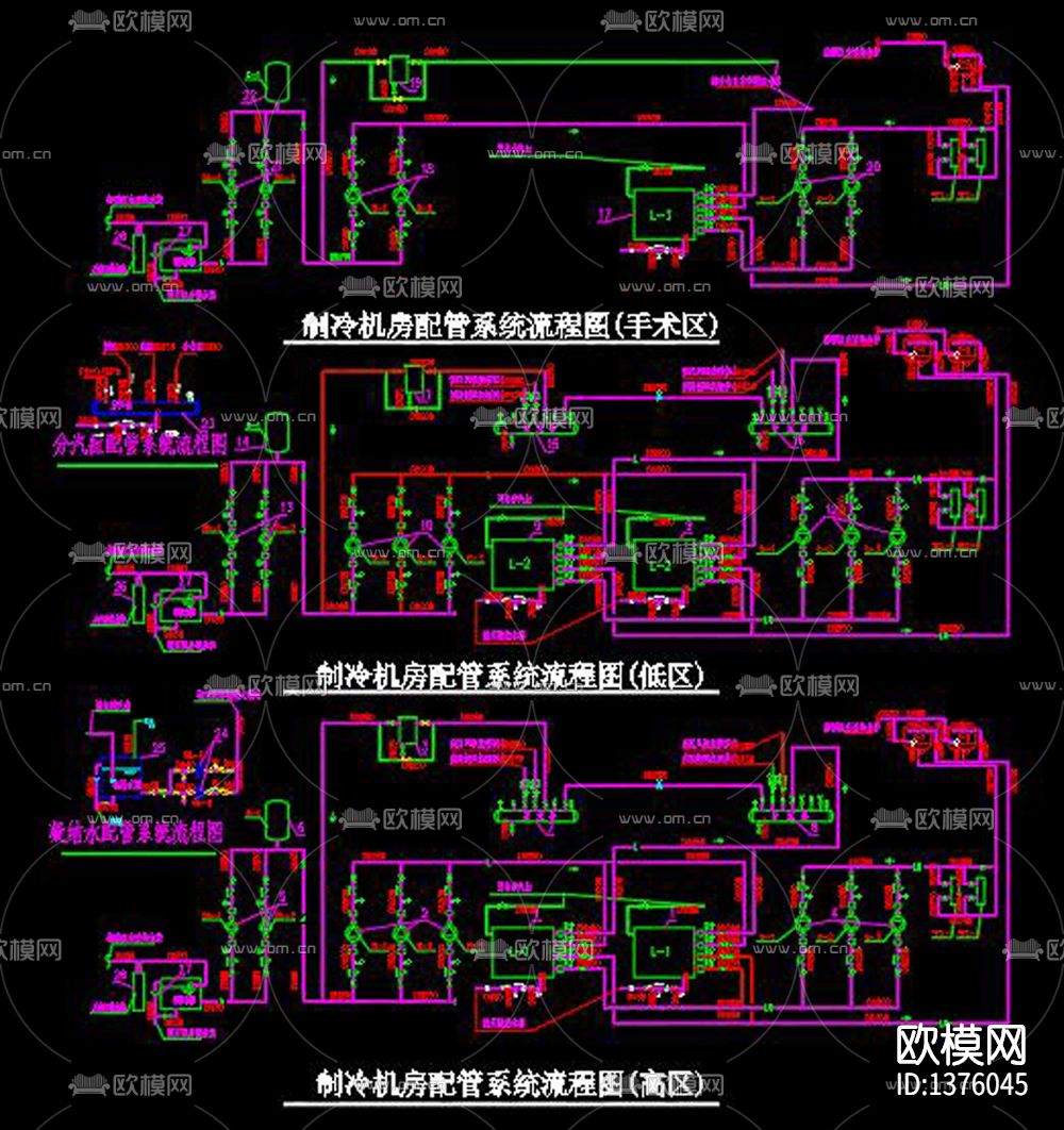 换热站cad施工图下载（渲染图8）