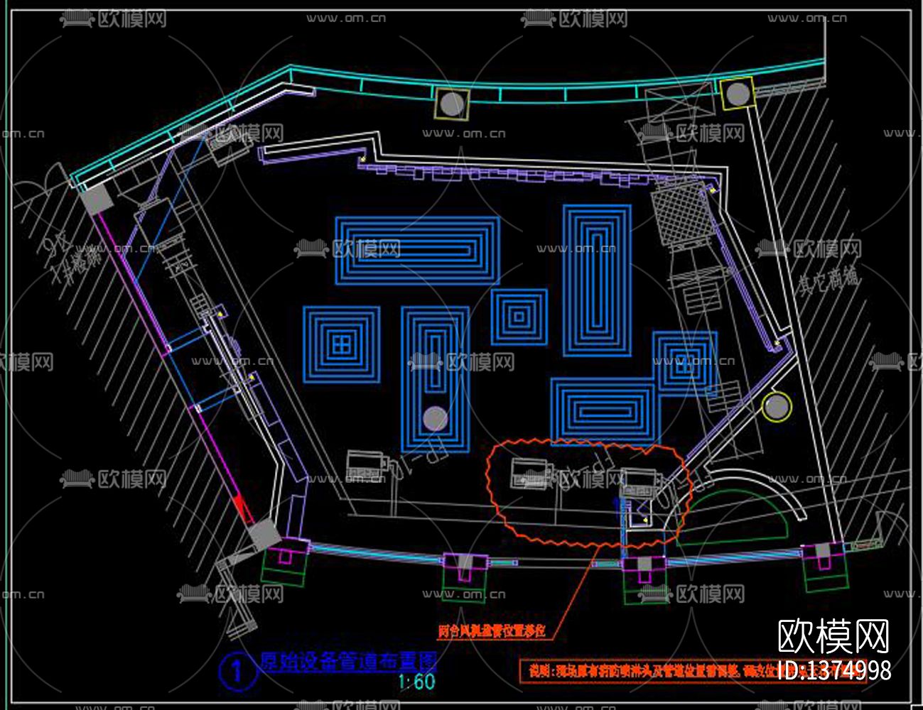 手表店cad施工图下载（渲染图7）