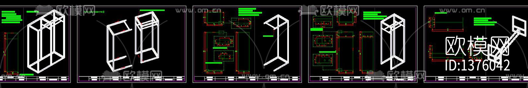 衣柜cad大样图下载（渲染图6）