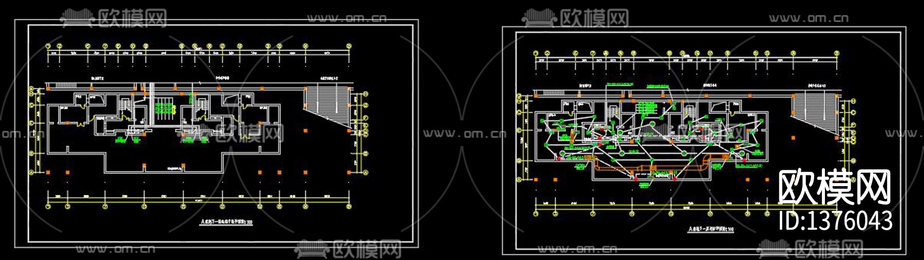 多层住宅楼弱电cad施工图下载（渲染图8）