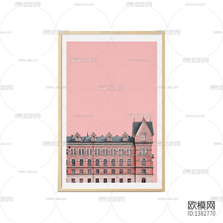 北欧简约创意粉色建筑摄影