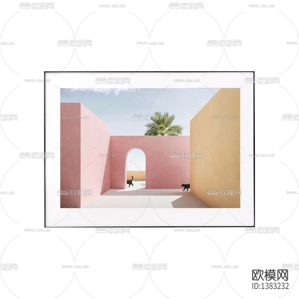 北欧简约创意彩色建筑摄影