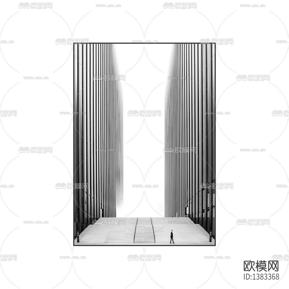 现代简约黑白创意建筑摄影