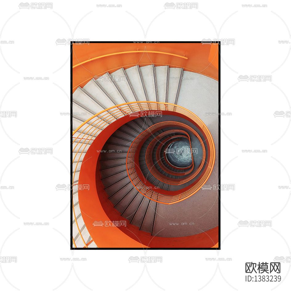 现代简约创意旋转楼梯摄影下载