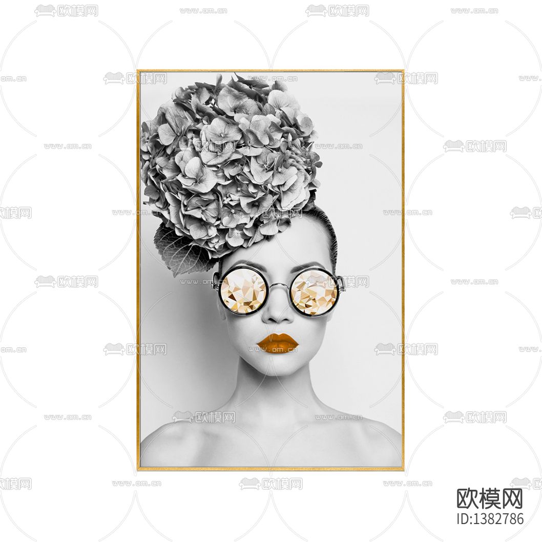 现代简约创意美女人物肖像摄影