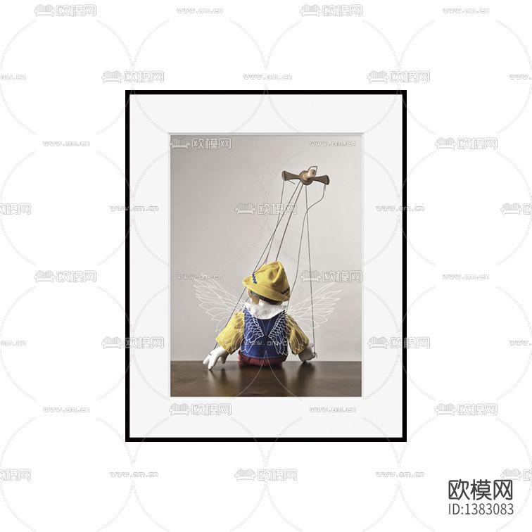 现代简约扯线人偶创意摄影下载