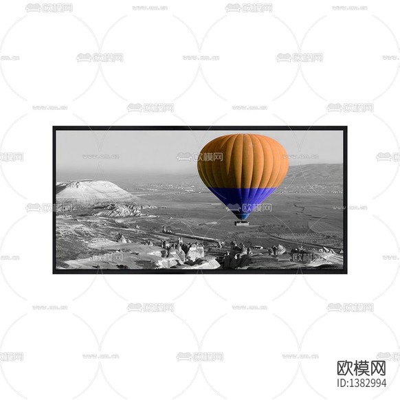 現(xiàn)代簡約創(chuàng)意高空熱氣球攝影下載