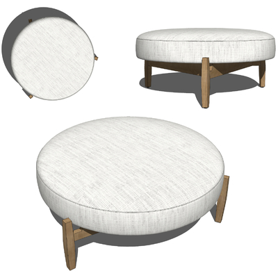 现代矮凳墩子su模型