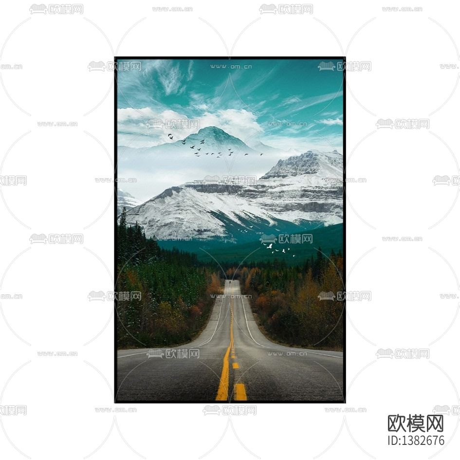 北欧简约创意公路摄影