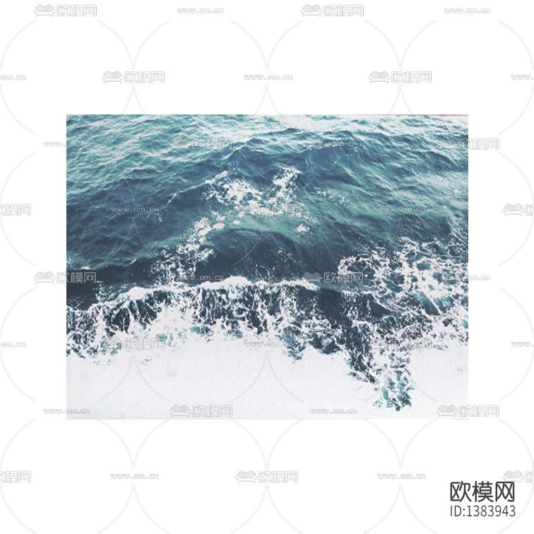 现代简约海浪创意摄影装饰画
