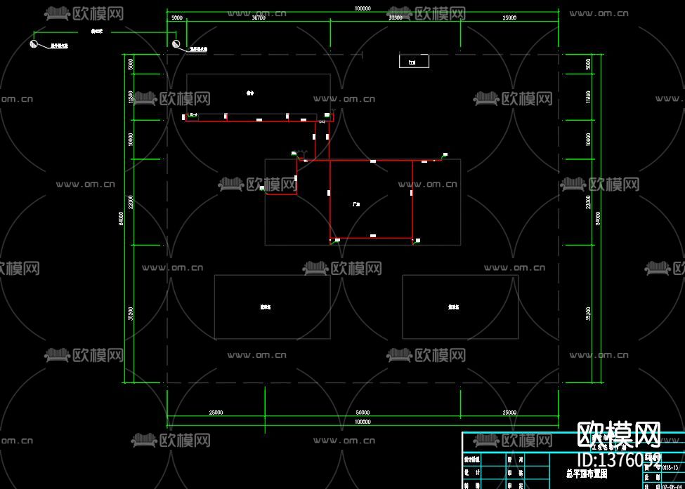 电子厂消防cad施工图下载（渲染图4）