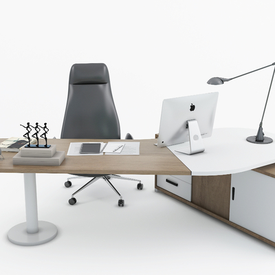  现代办公桌椅su模型 