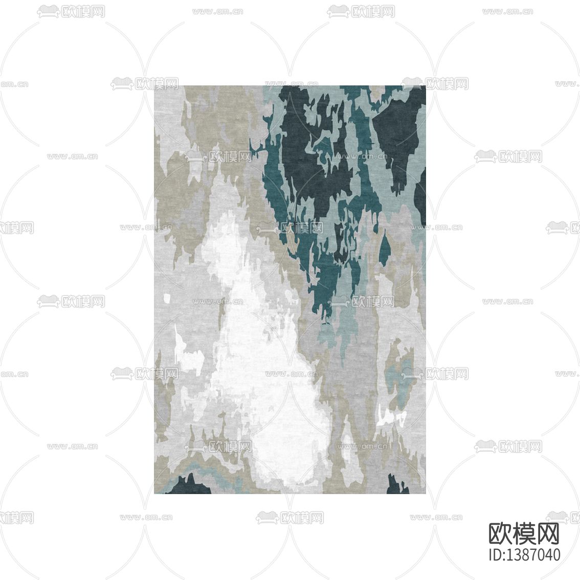 现代简约创意色彩纹理布艺地毯下载