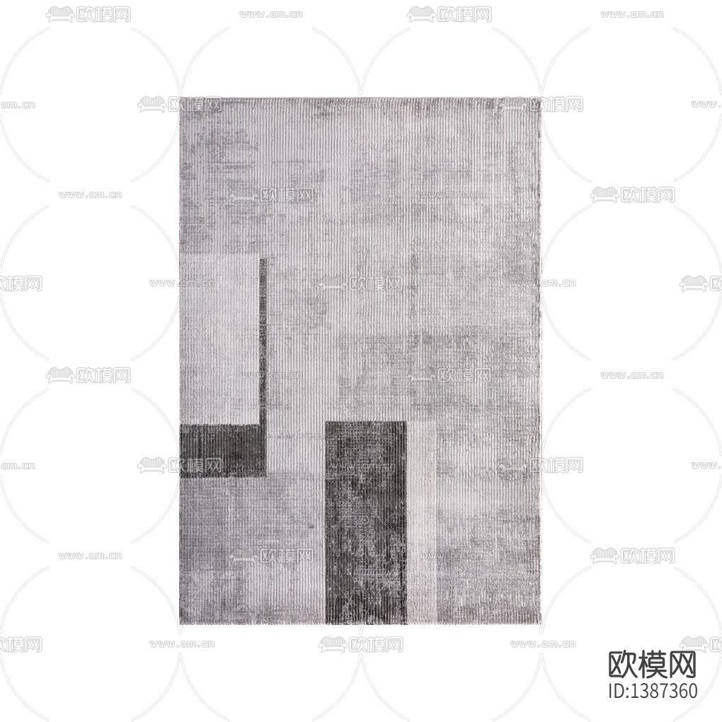 现代简约创意线条纹理布艺地毯下载