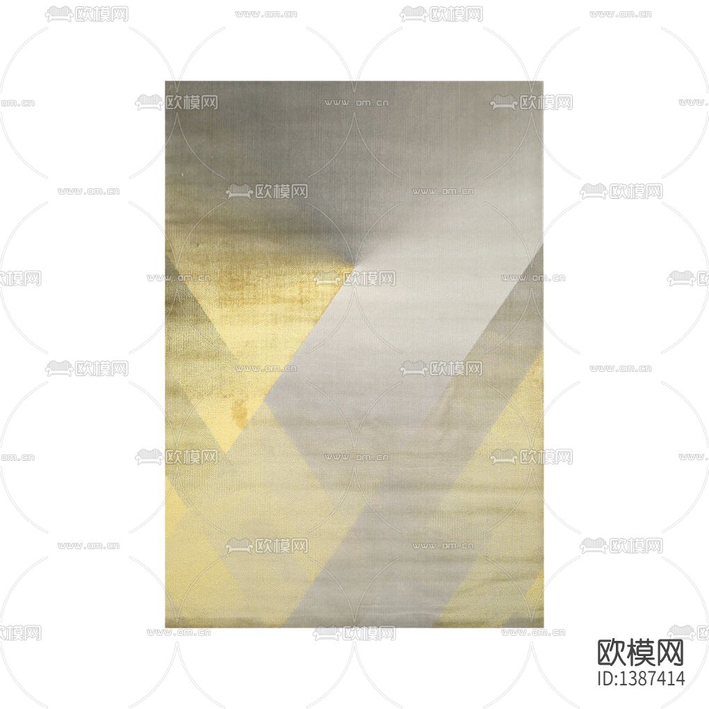 现代简约创意灰色金丝布艺地毯下载