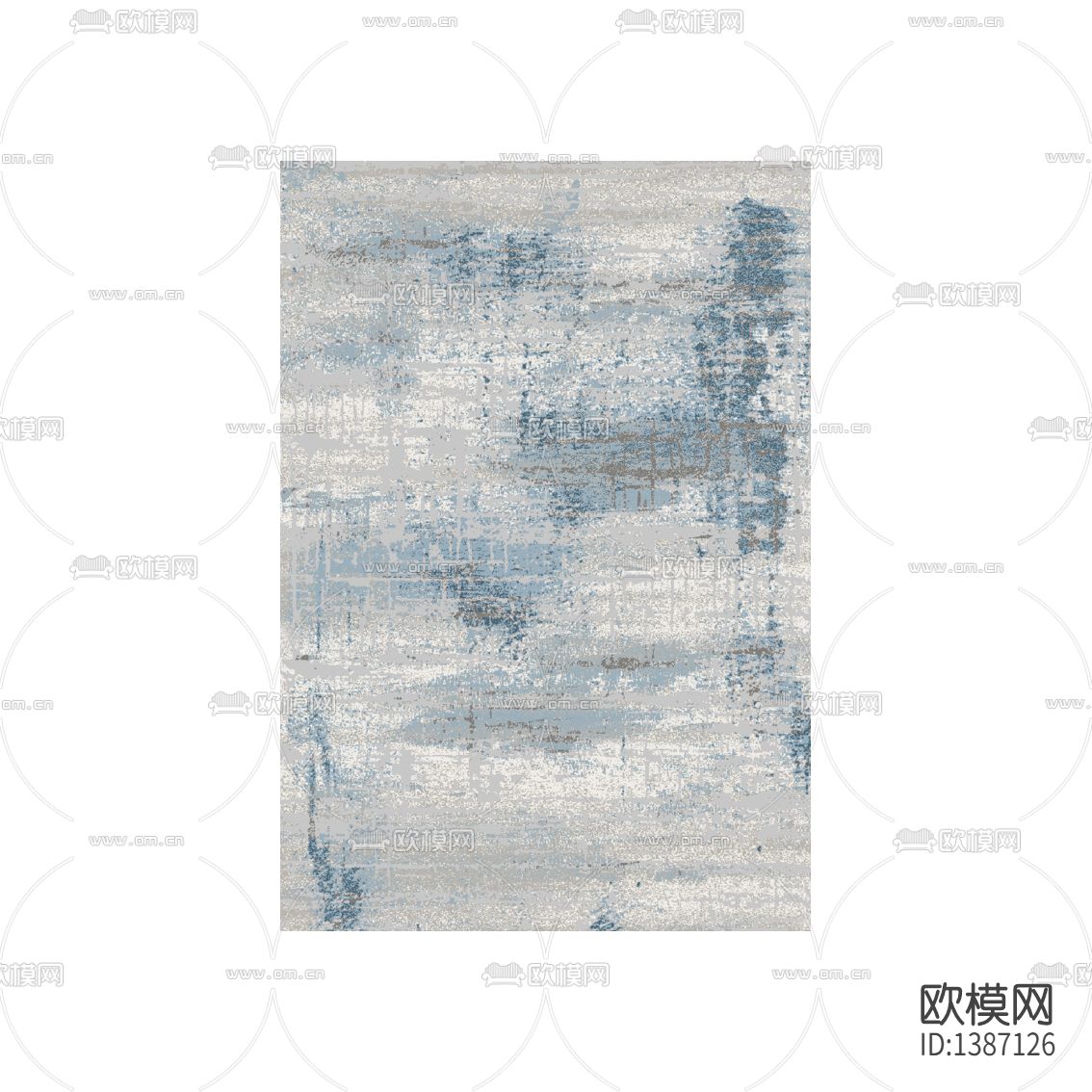 现代轻奢创意彩色纹理布艺地毯下载