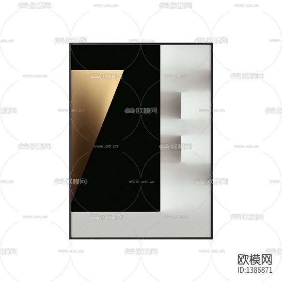 現(xiàn)代晶瓷創(chuàng)意幾何裝飾畫下載