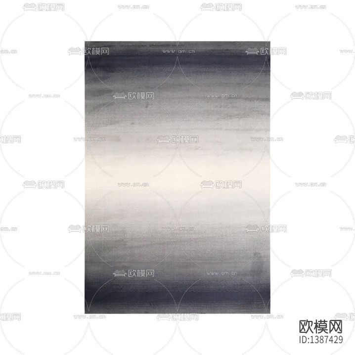 现代轻奢渐变色布艺地毯下载